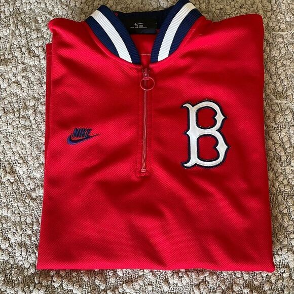 Nike Cooperstown Collection CarltonFisk 1/4 zip Jersey. Size XL Redox - Picture 3 of 11